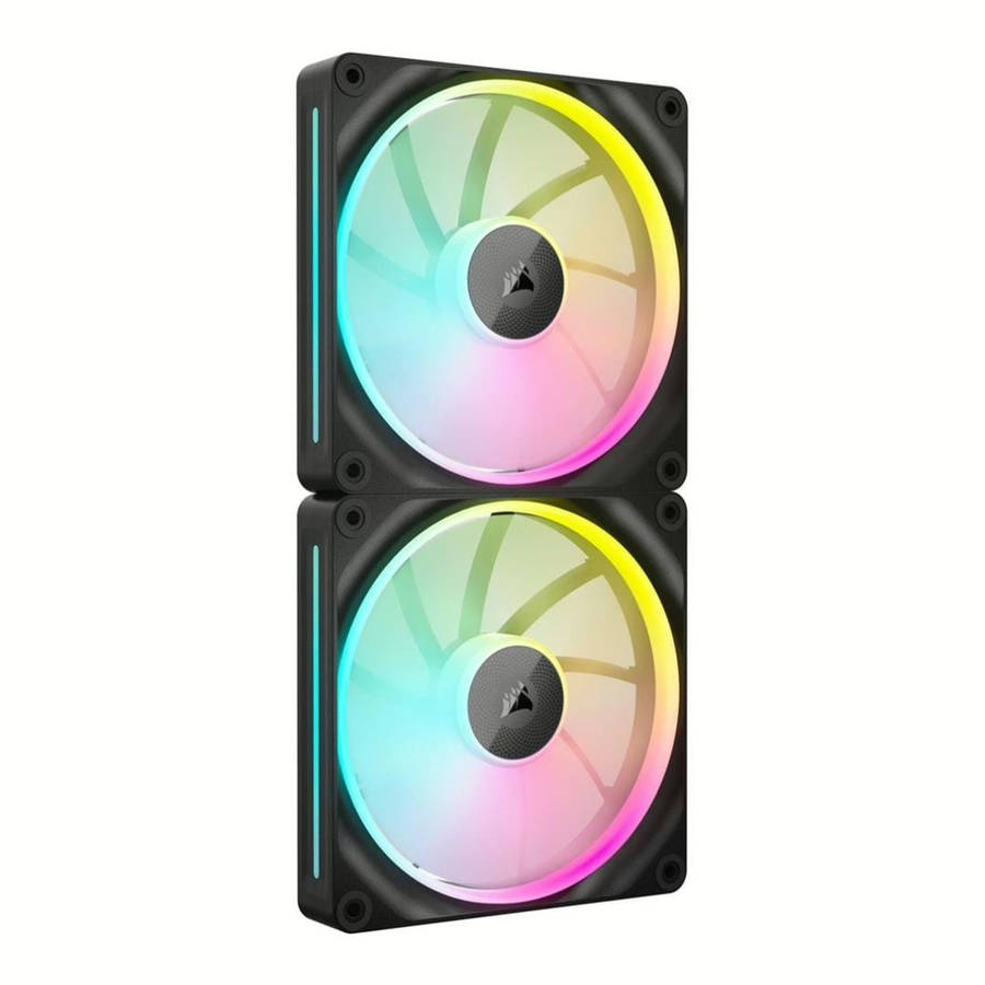 Corsair LX140 RGB iCUE Link 140mm PWM 2000 RPM Case Fan - Dual-pack