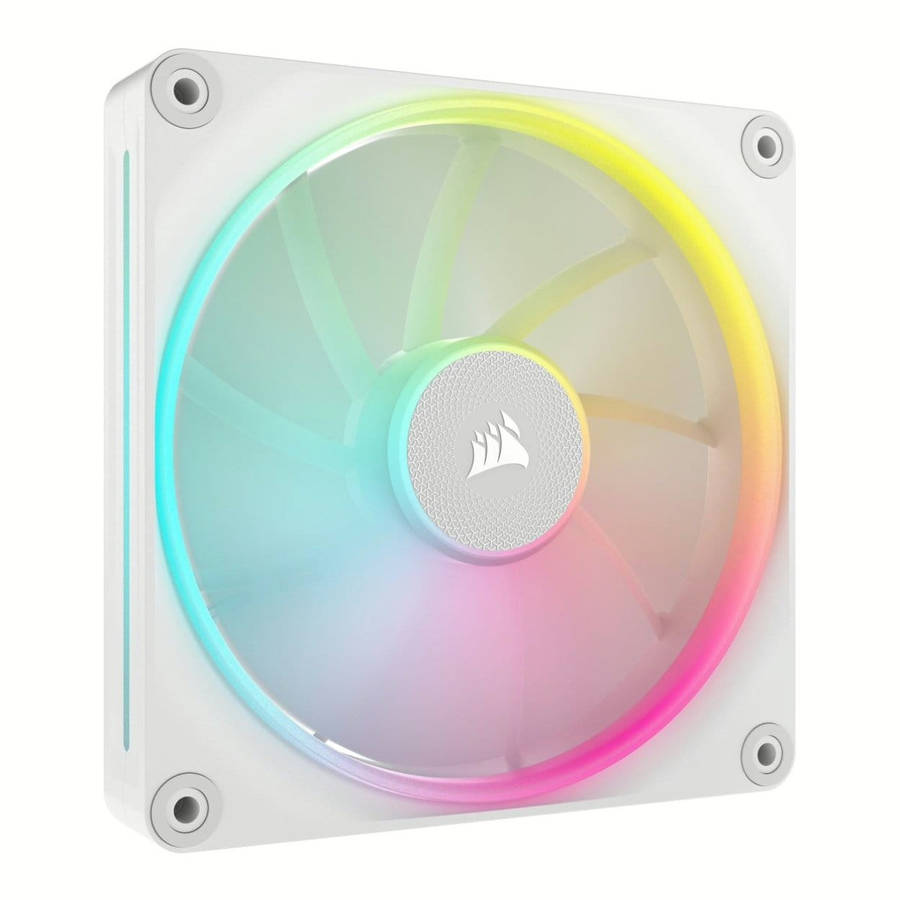 Corsair LX140 RGB iCUE Link 140mm PWM 2000 RPM Case Fan - Dual-pack White