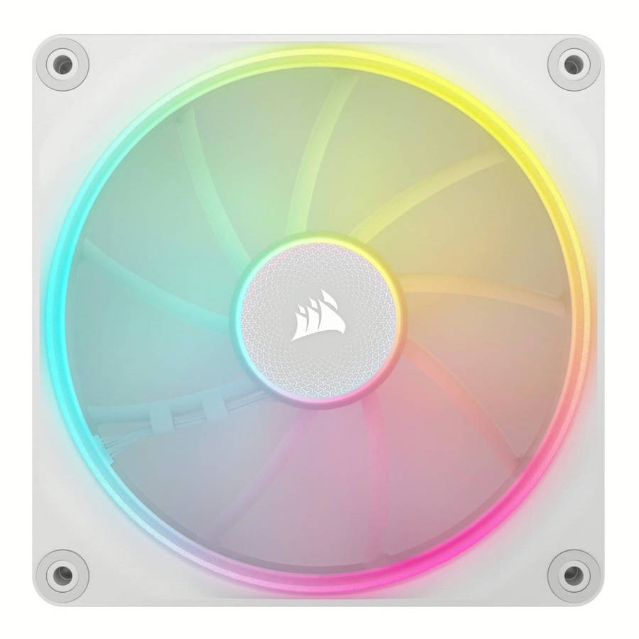 Corsair LX140 RGB iCUE Link 140mm PWM 2000 RPM Case Fan - Dual-pack White