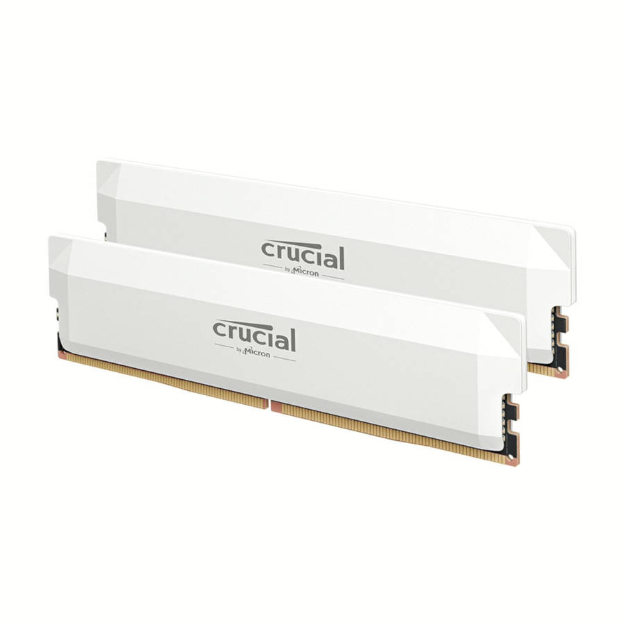Crucial Pro DDR5 6000MHz 32GB Overclocking Memory Kit  White