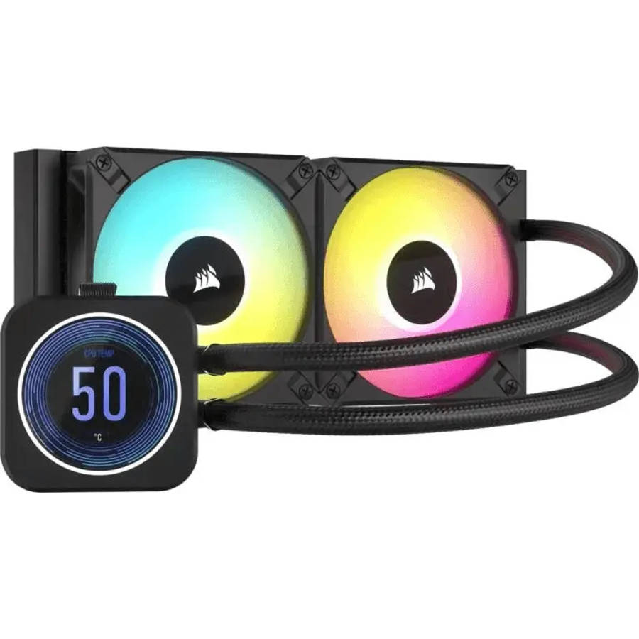 Corsair iCUE H100i ELITE LCD XT 240mm Liquid CPU Cooler Black