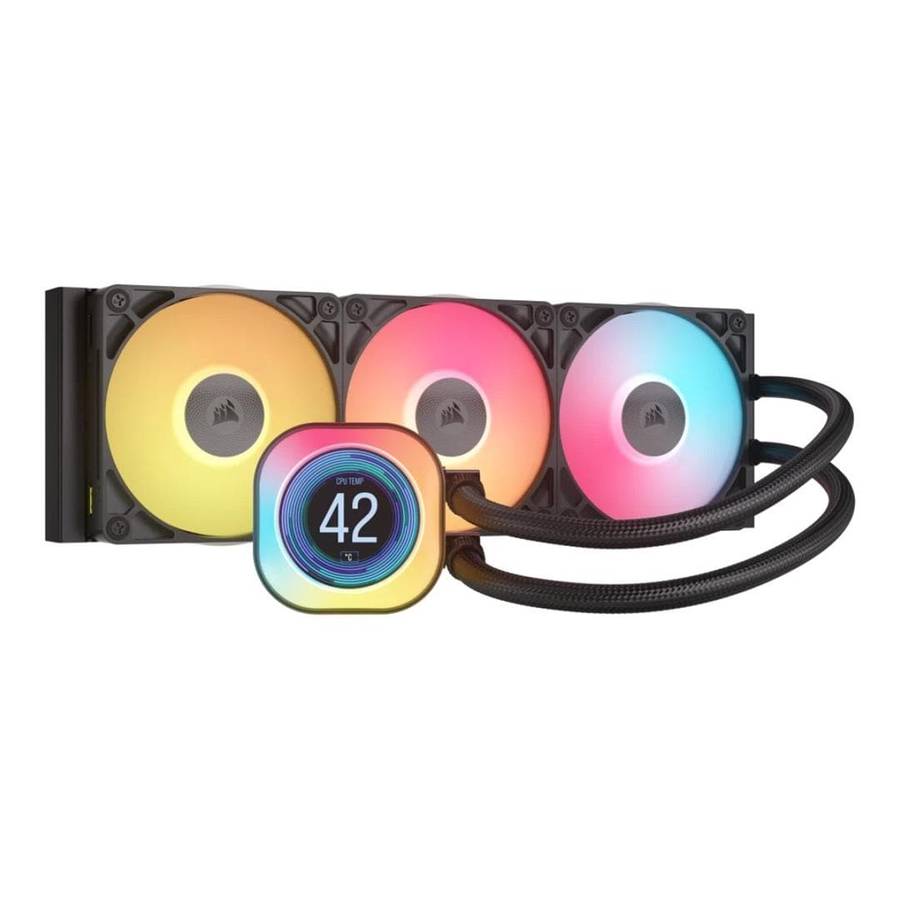 Corsair iCUE LINK TITAN 360 RX LCD 12cm Liquid CPU Cooler Black