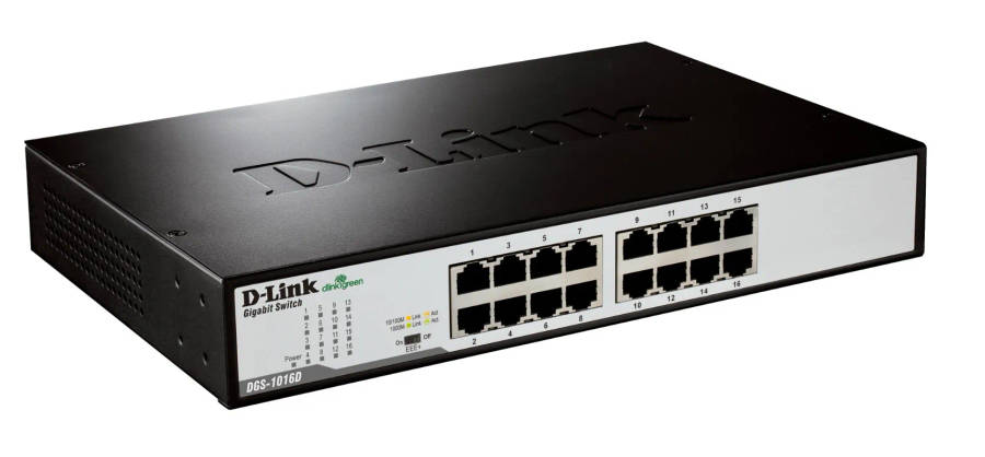D-Link DGS-1016D 16-Port Gigabit Unmanaged Desktop Switch