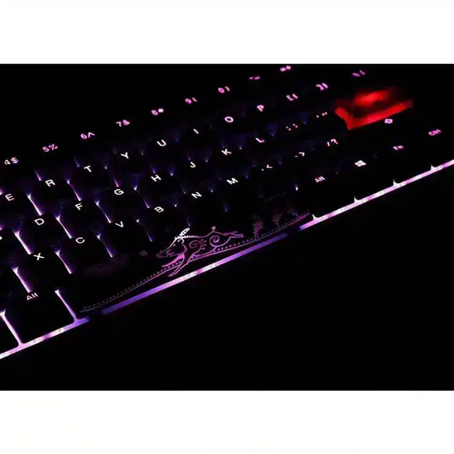 Ducky One 2 Pro Mini 60 Cherry MX Blue Clicky Mechanical Wired Gaming Keyboard - Black