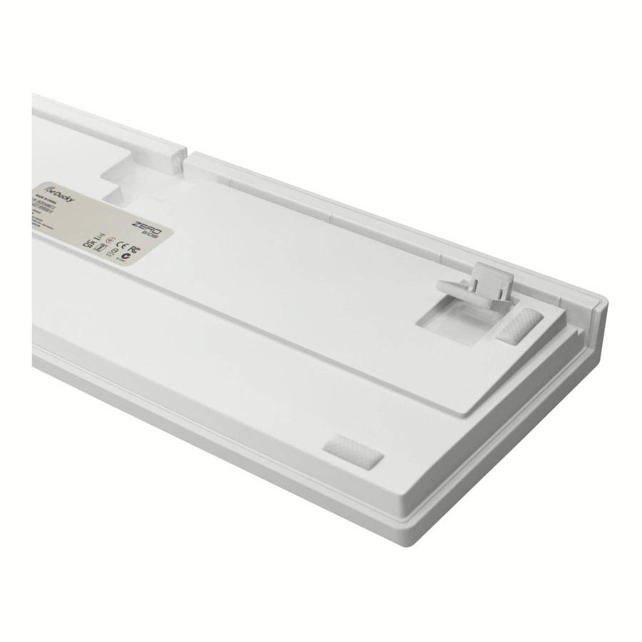 Ducky Zero 6108 Wireless RGB Gaming Keyboard White with Cherry MX2A Speed Silver Linear Switches