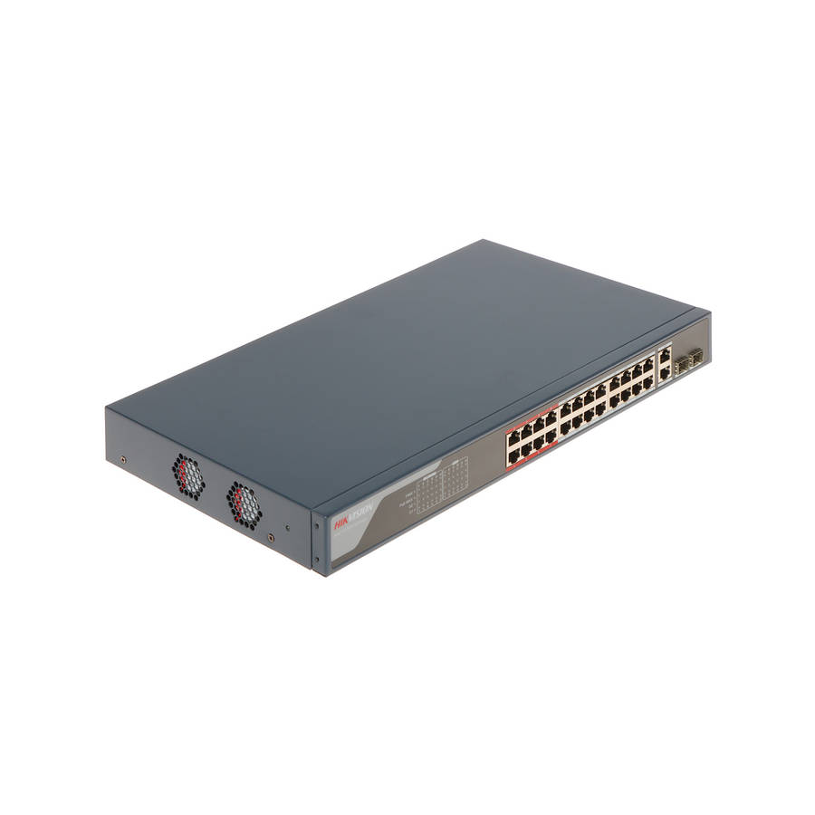 Hikvision 24-port PoE Fast Ethernet Smart Managed Switch