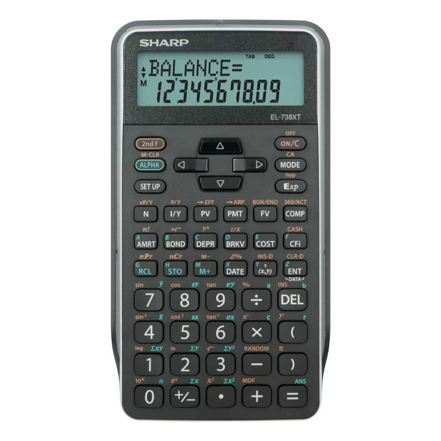Sharp EL738XTB Advanced Financial Calculator