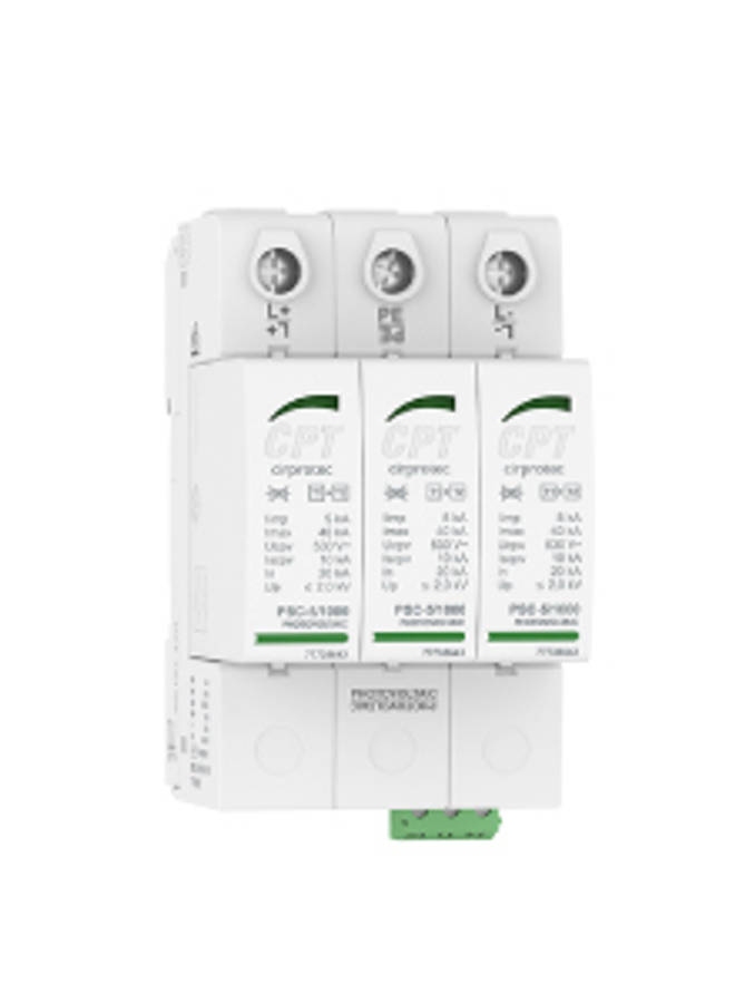 Cirprotec 40kA 1060Vdc 3P T1+2 SPD