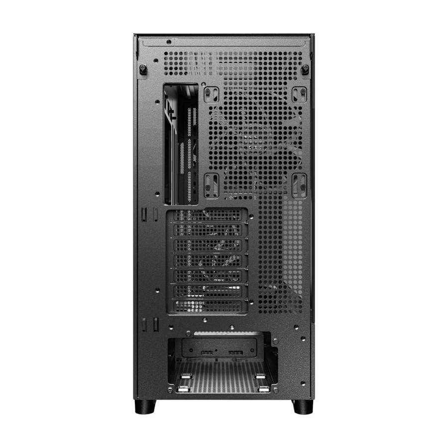 Antec FLUX ATX WOOD Mid Tower Gaming Chassis  Black