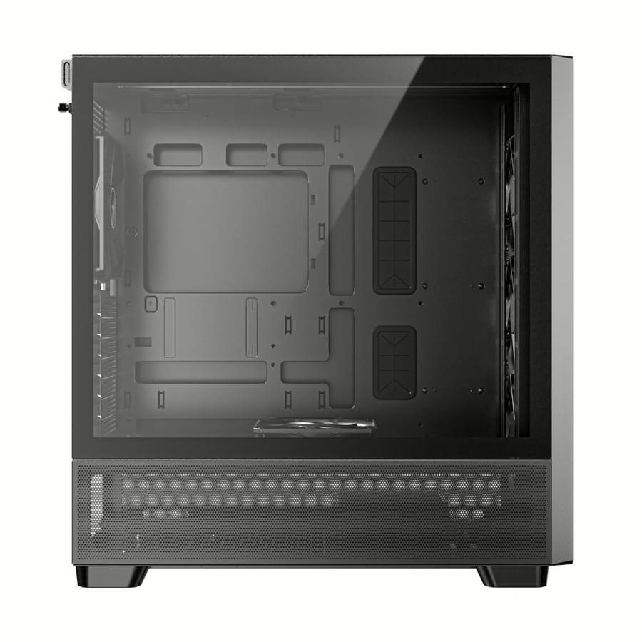 Antec FLUX ATX WOOD Mid Tower Gaming Chassis  Black