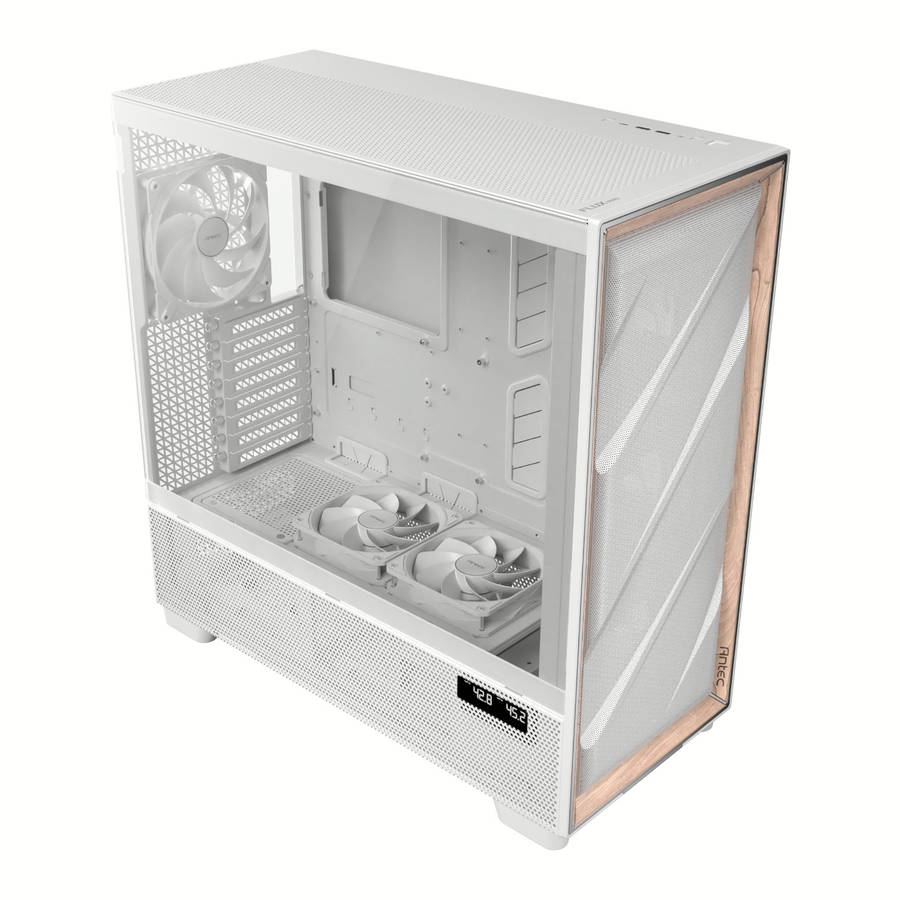 Antec FLUX PRO E-ATX Mid Tower Gaming Chassis  White