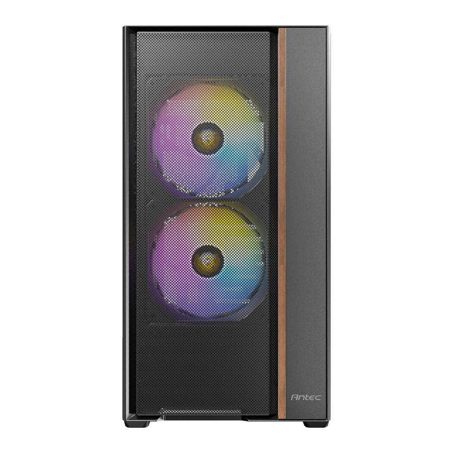 Antec FLUX Rear ARGB ATX Mid Tower Gaming Chassis - Black