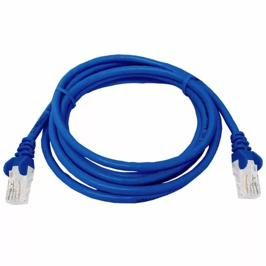 Linkbasic 2m Flylead Cat5e UTP Blue