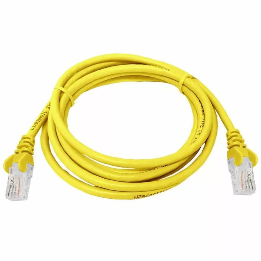 Linkbasic 2m Flylead Cat5e UTP Yellow