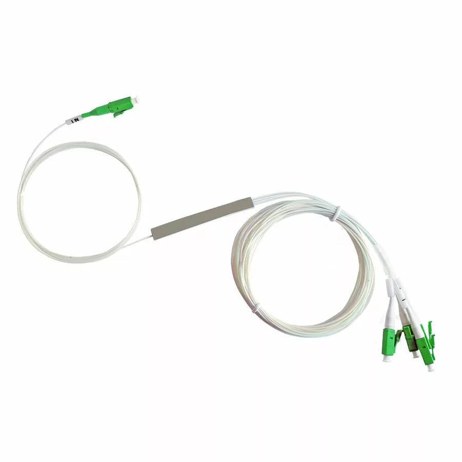 Scoop 4-in-1 LC APC SM Blockless Fibre Splitter Cable 1m