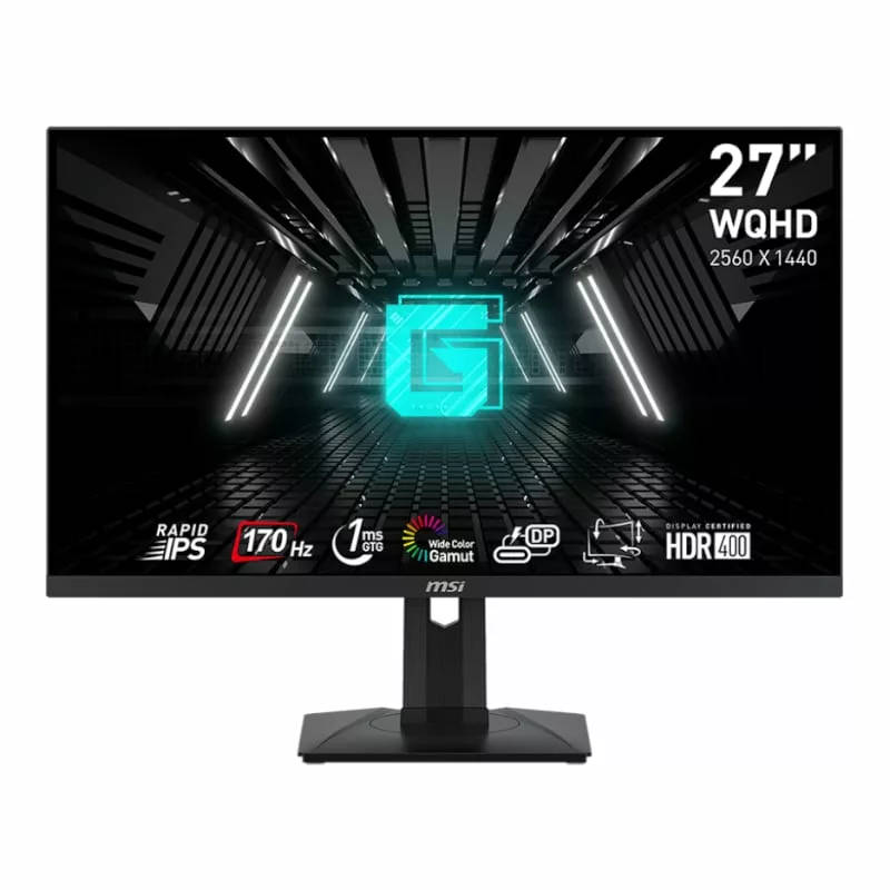 MSI G272QPF 27" Gaming Monitor 2560 x 1440 (QHD) Rapid IPS 1ms 170Hz G-Sync Compatible HDR Ready ...