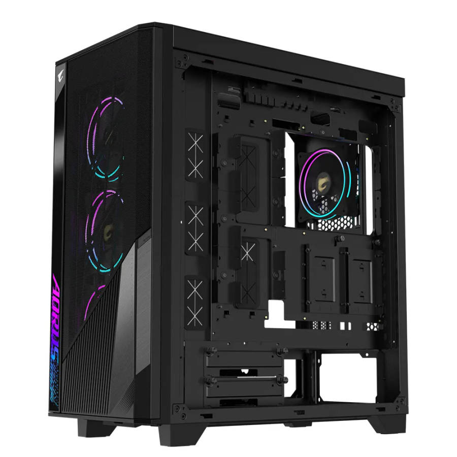 Gigabyte Aorus C500 Glass Mid Tower Gaming PC Case Black