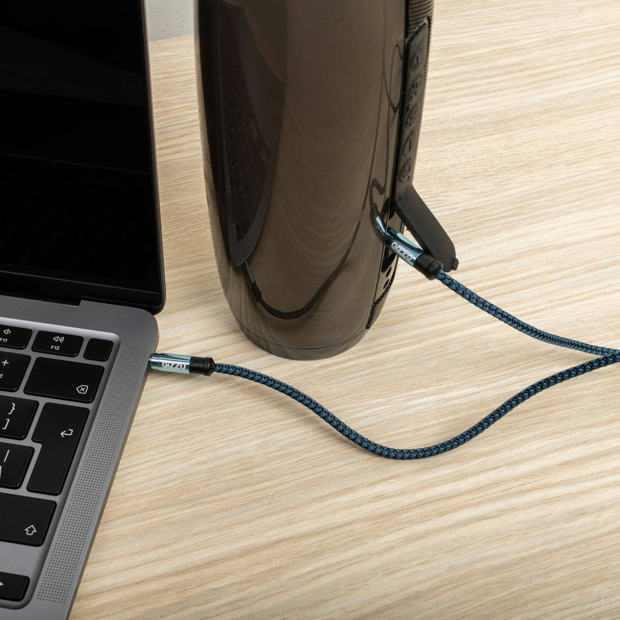 Gizzu 3.5mm AUX Cable 1.5m - Black/Blue