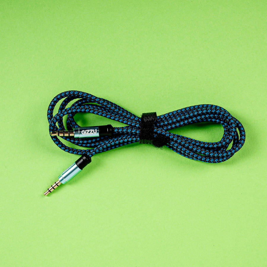 Gizzu 3.5mm AUX Cable 1.5m - Black/Blue