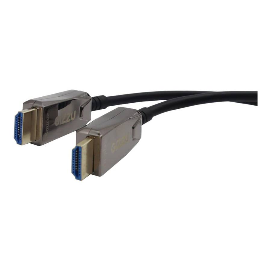 GIZZU 4K Active fibre Optic HDMI Cable 20m