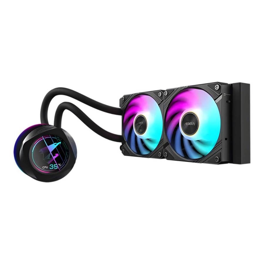 Gigabyte AORUS WATERFORCE X II 240 AIO Liquid CPU Cooler Black