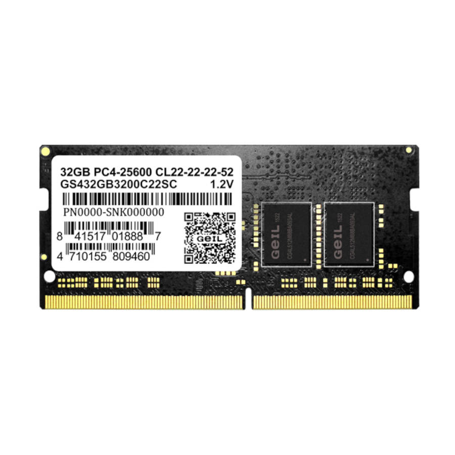 GeIL Pristine 32GB DDR4 3200MHz Notebook Memory