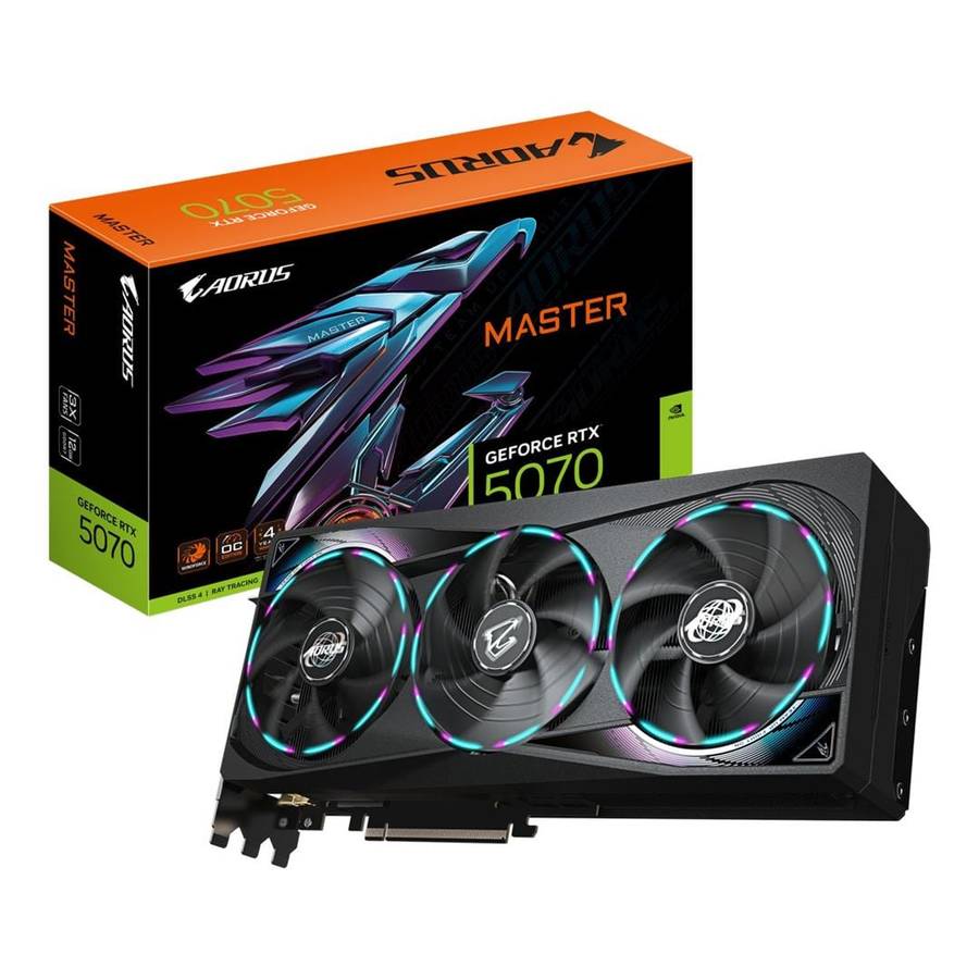 Gigabyte AORUS GeForce RTX 5070 Master 12GB GDDR7 Graphics Card
