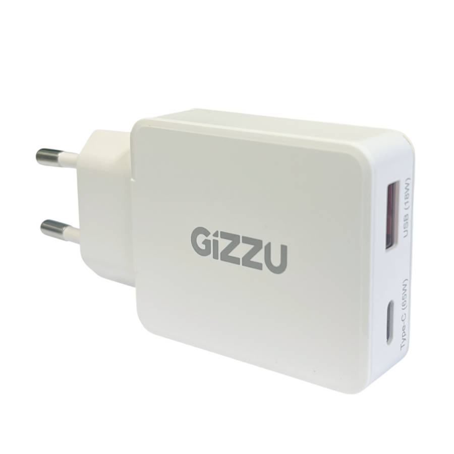 Gizzu 2-Port 65W GaN Wall Charger