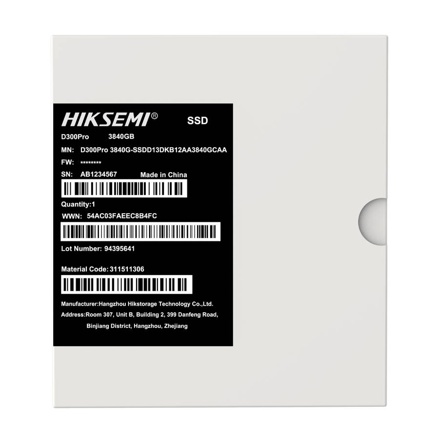 Hiksemi D300 PRO Tantalum Capacitor 3840GB SATA III Enterprise SSD