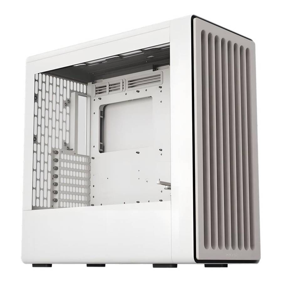HAVN BF 360 Tempered Glass E-ATX Mid Tower Gaming PC Case White