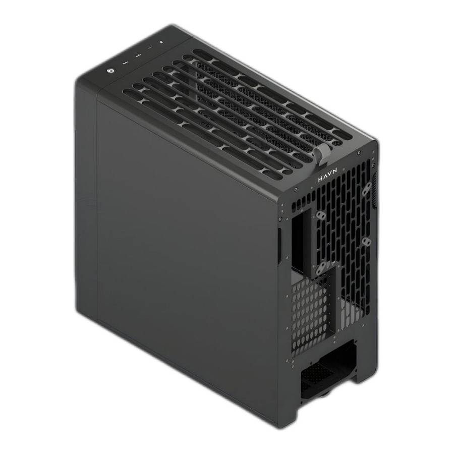 HAVN BF 360 Tempered Glass E-ATX Mid Tower Gaming PC Case Black