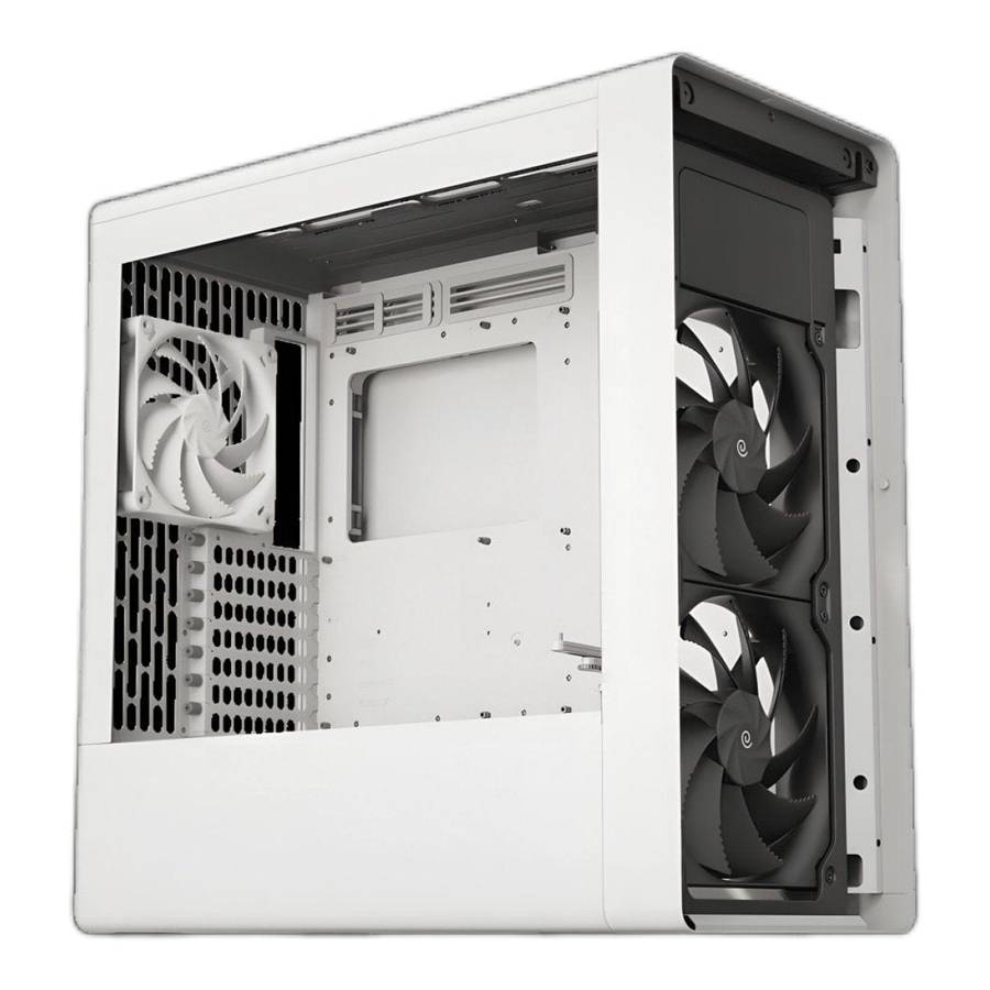 HAVN BF 360 Flow Tempered Glass E-ATX Mid Tower Gaming PC Case White