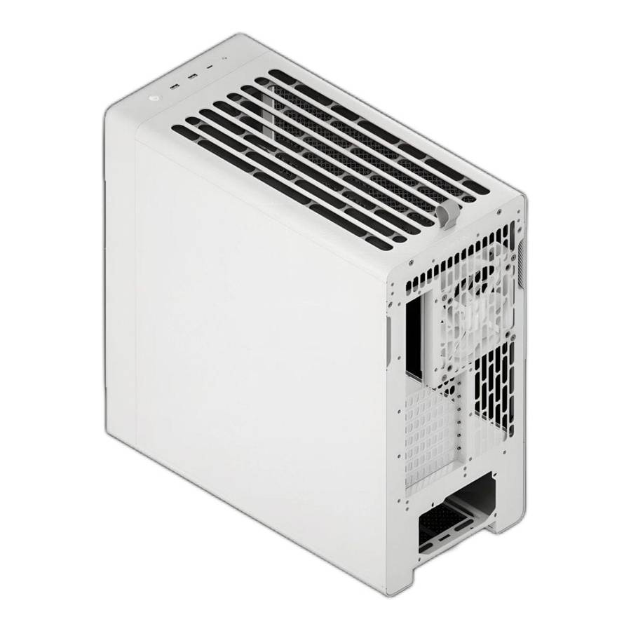HAVN BF 360 Flow Tempered Glass E-ATX Mid Tower Gaming PC Case White