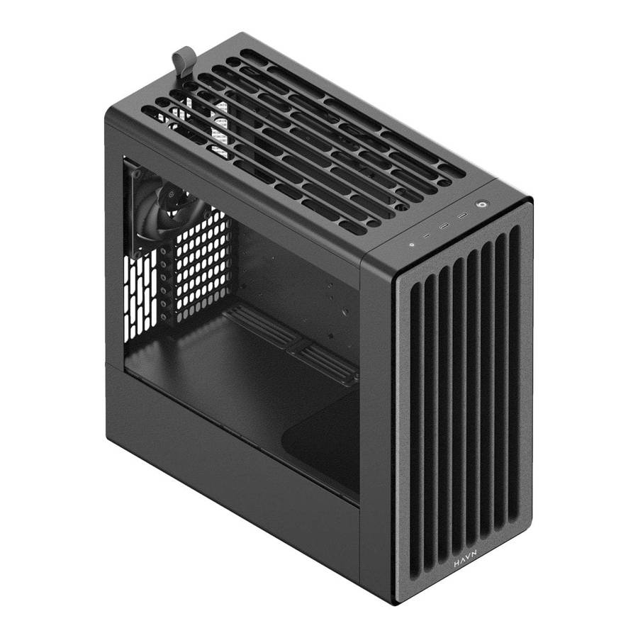 HAVN BF 360 Flow Tempered Glass E-ATX Mid Tower Gaming PC Case Black