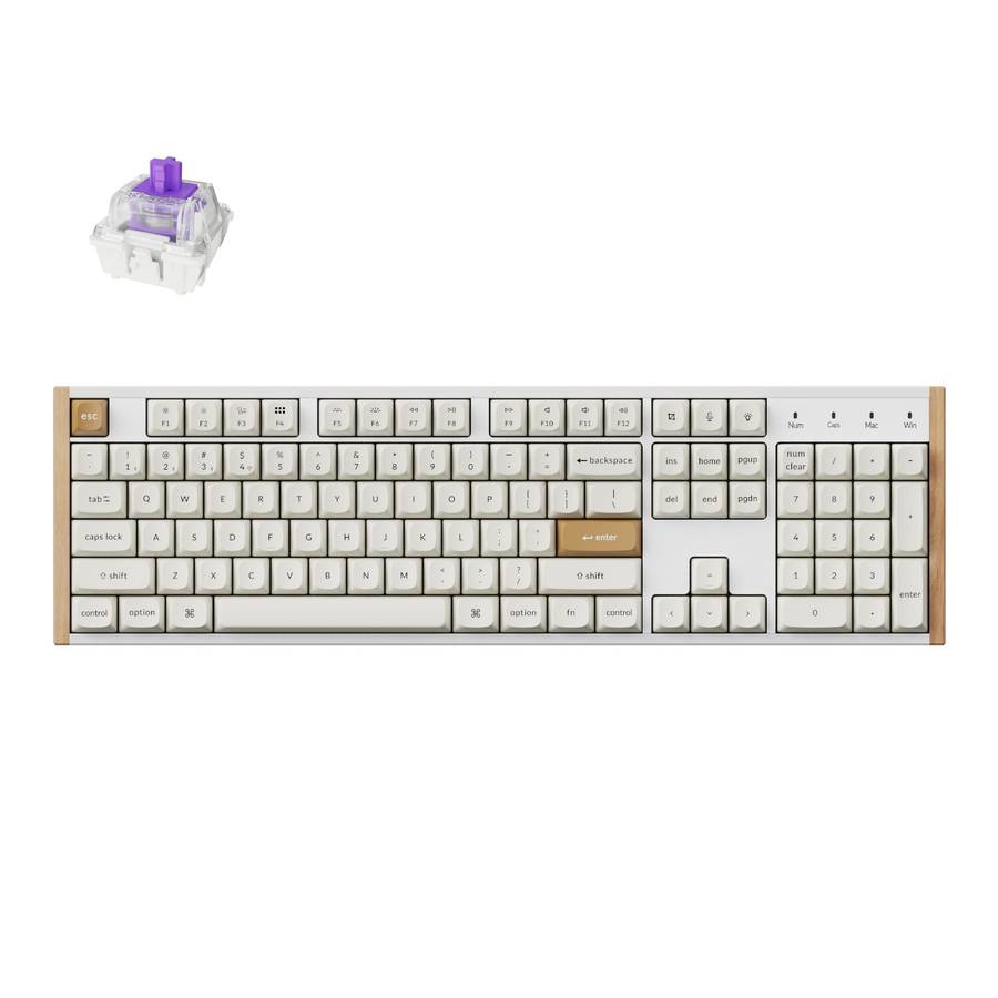 Keychron K10 HE Special Edition Full-size Hot-Swap Gateron Dbl-Rail Nebula Switch RGB Wireless Ke...