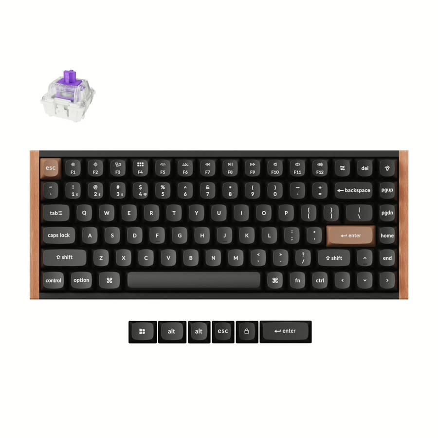 Keychron K2 HE Wireless Special Edition Magnetic Custom Keyboard | NEBULA Switch  Black