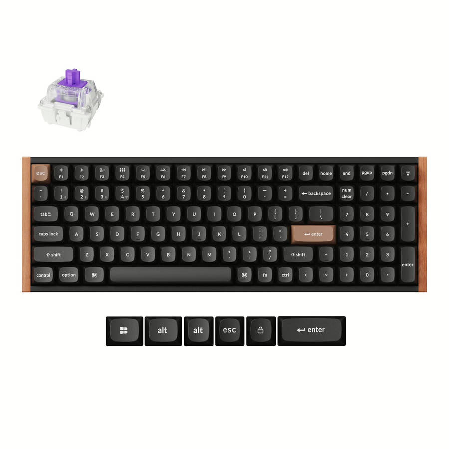 Keychron K4 HE Wireless Magnetic Switch Mechanical Keyboard (96% Layout, Gateron Hall Effect Swit...