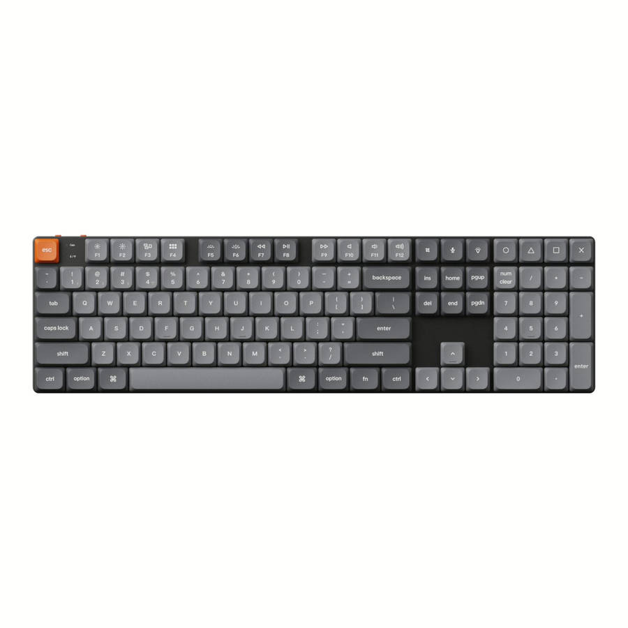 Keychron K5 Max QMK/VIA Full-sized Wireless Custom Mechanical Keyboard | RED Switches