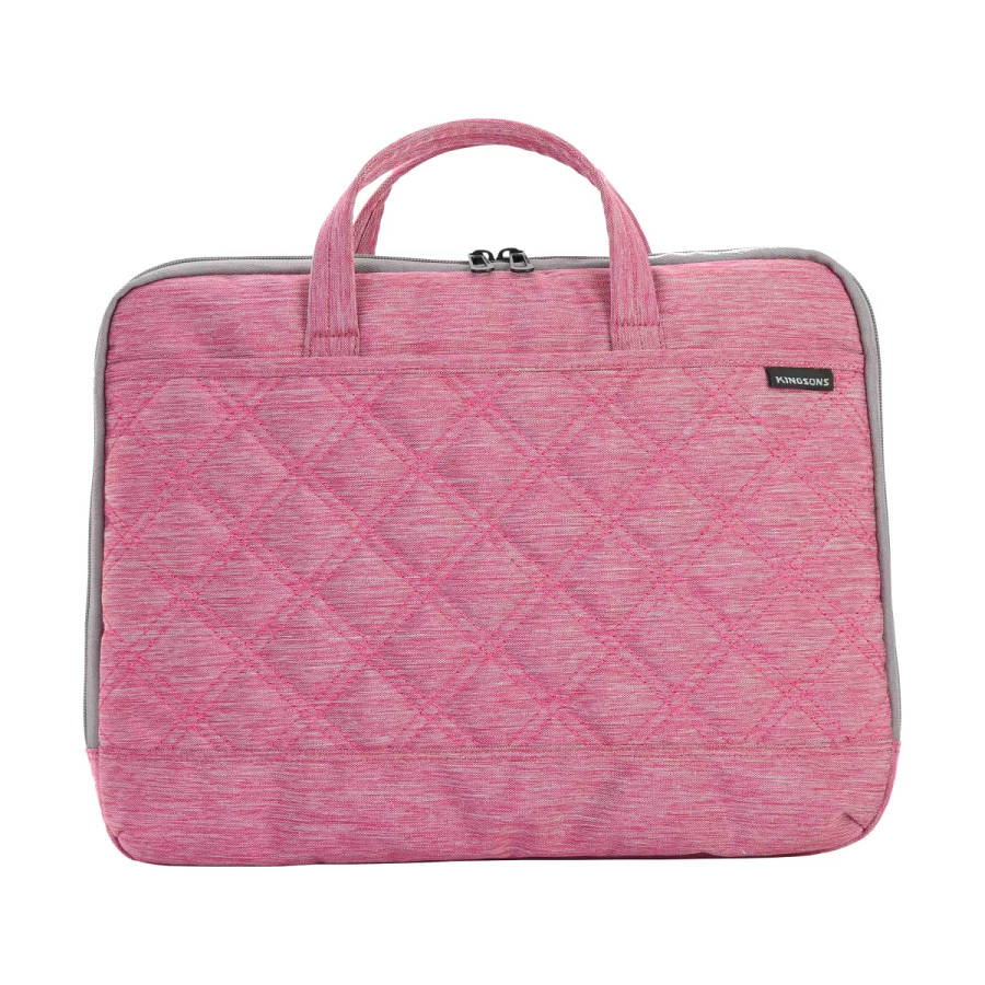 Kingsons Trace Series 15.6-inch Ladies Notebook Bag Pink