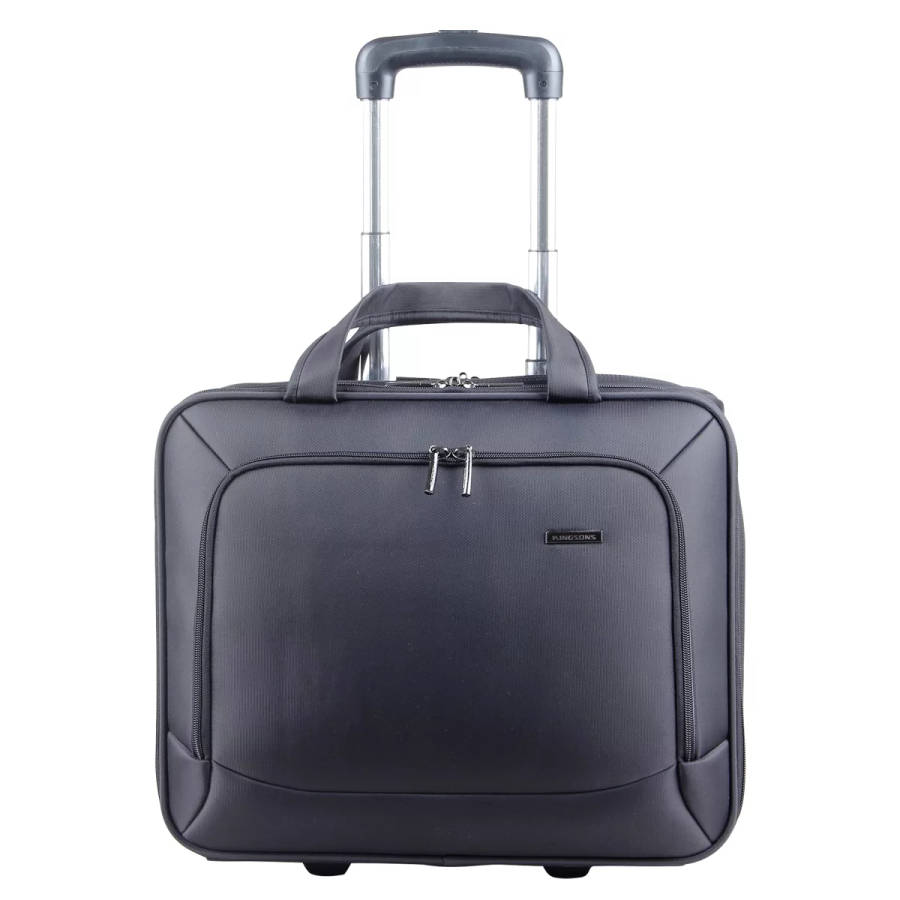 Kingsons 15.6-inch Black Prime Series Trolley Bag