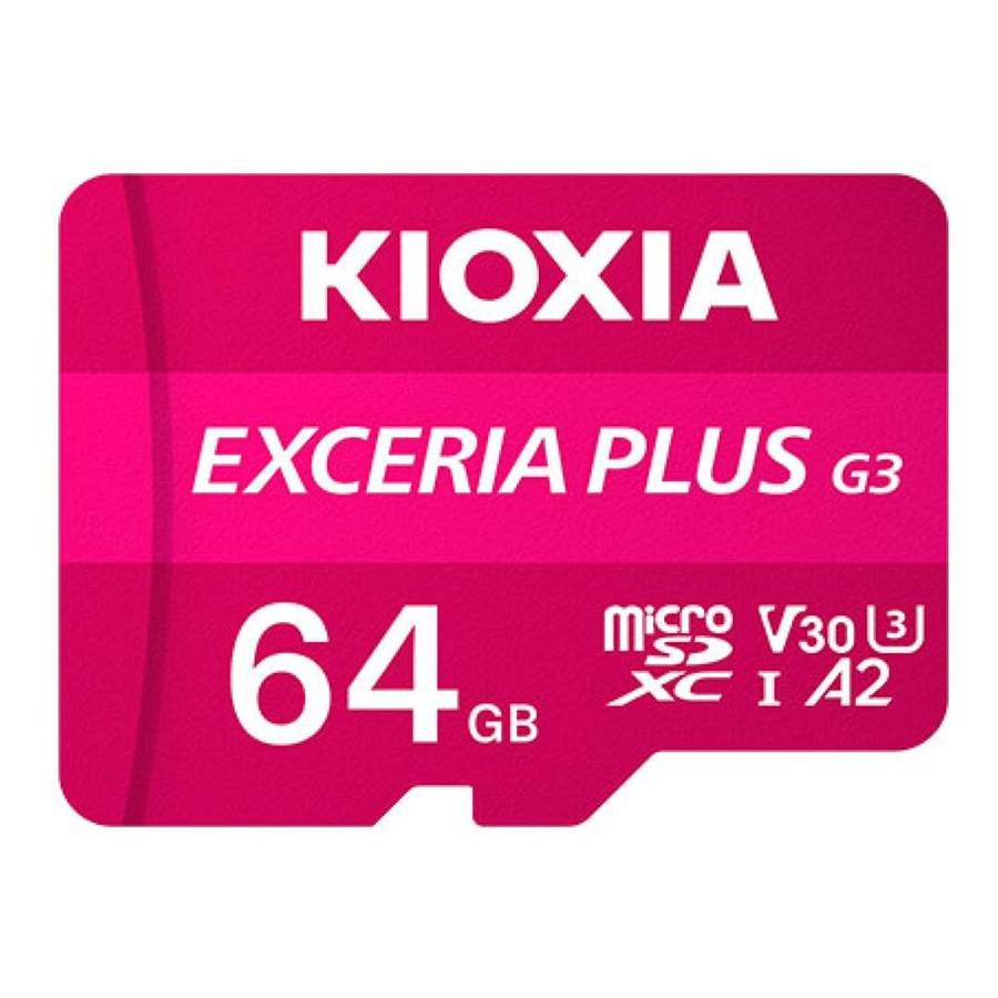 Kioxia Exceria Plus G3 64GB MicroSDXC UHS-I Class 10 Memory Card