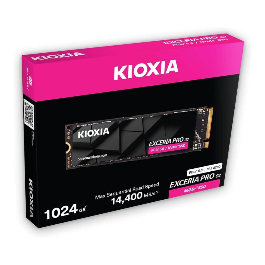Kioxia Exceria Pro G2 1TB M.2 PCIe 5.0 NVMe BiCS FLASH TLC Internal SSD