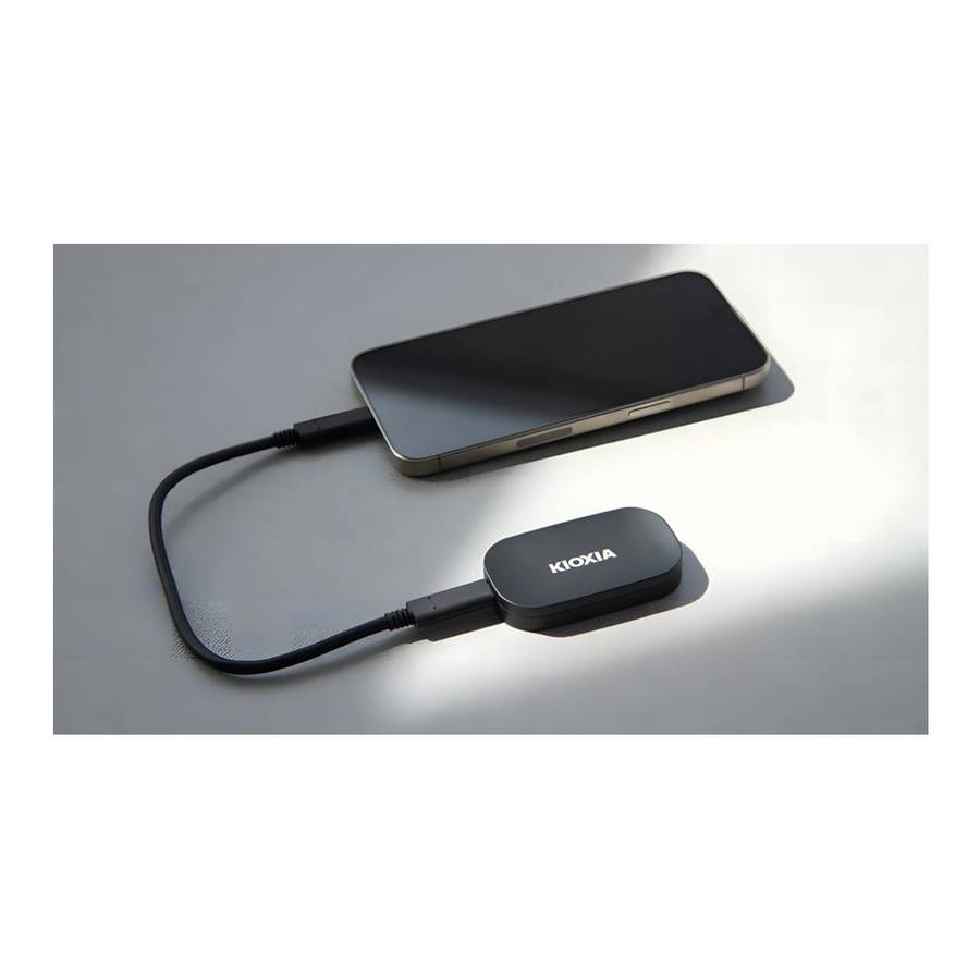 Kioxia Exceria Plus G2 500GB USB-C Black External SSD