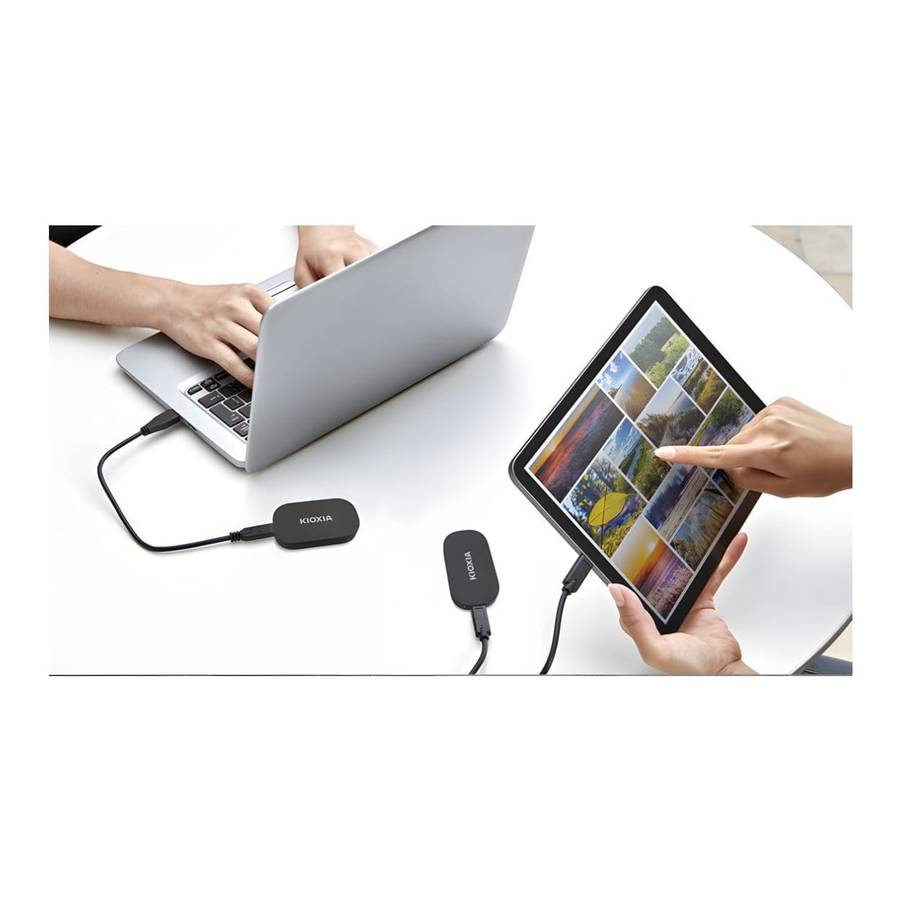 Kioxia Exceria Plus G2 500GB USB-C Black External SSD