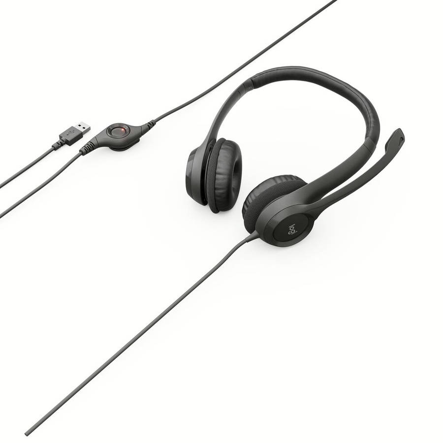 Logitech H390C - Stereo Headset - Black - USB-C