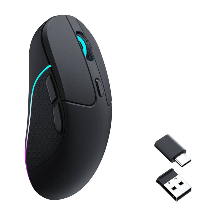 Keychron M3 RGB Wireless Optical Mouse  Black