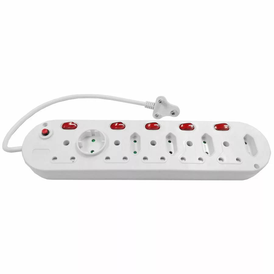 Scoop 10-way Multiplug with Switches 0.5m