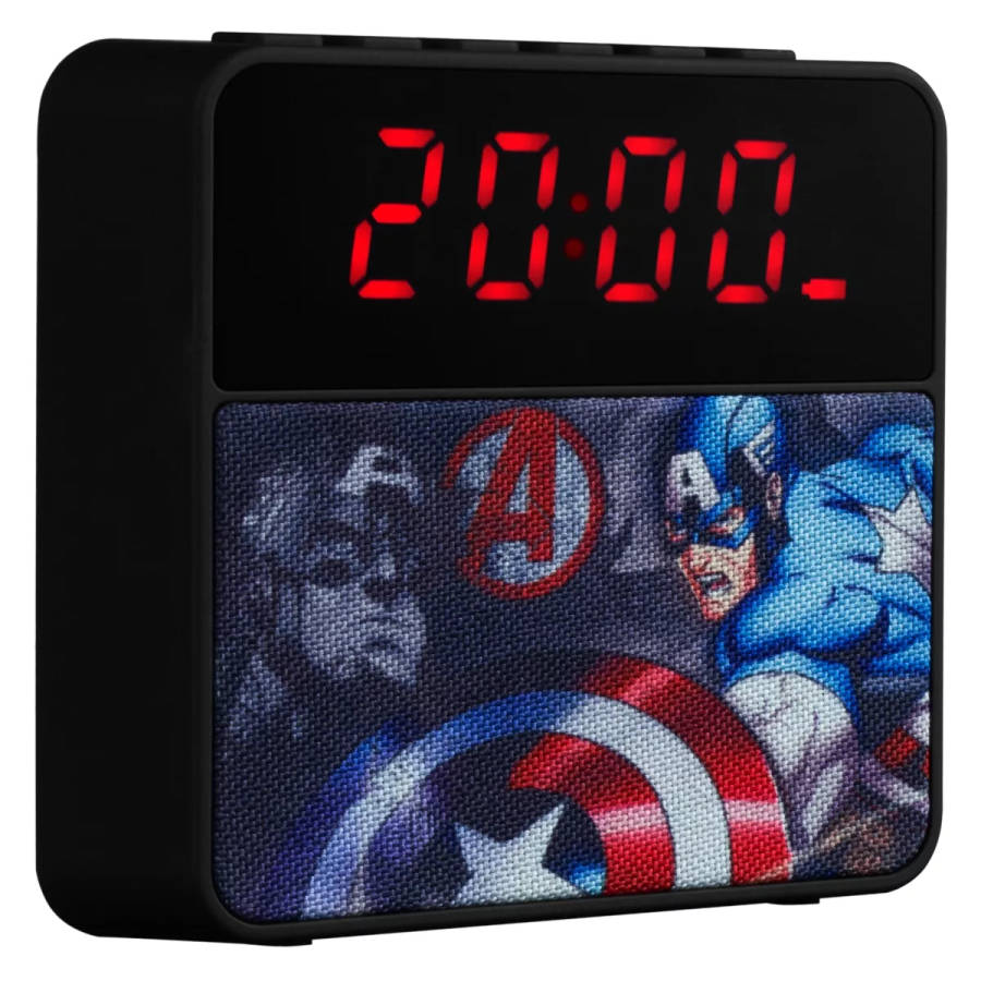 Marvel Alarm Clock Radio Bluetooth Speaker - Avengers-Boys