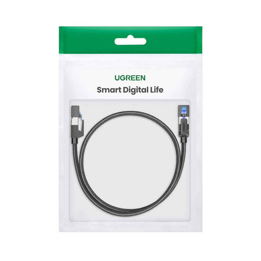 UGREEN Cat8 Nylon Braided Ethernet Cable - 40Gbps with Modular Plugs - 1m