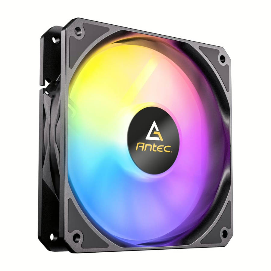 Antec P12 PWM 120mm ARGB Reverse Case Fan - Black